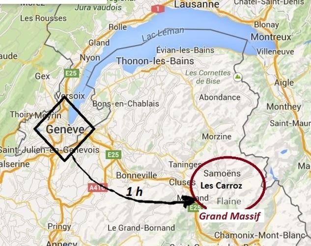 Vintage Chic -Central, Wifi, Mountain View Les Carroz d'Araches Exterior foto