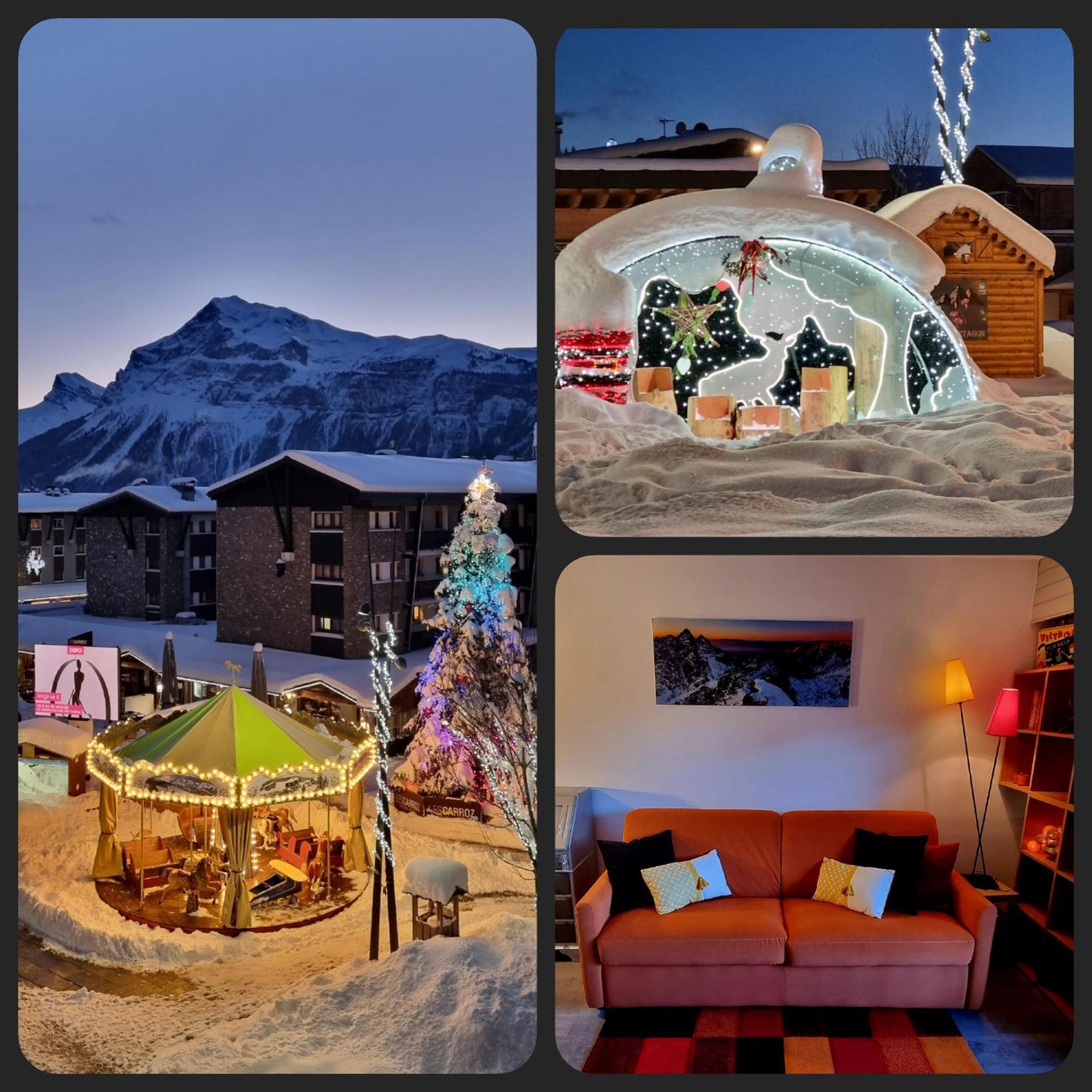 Vintage Chic -Central, Wifi, Mountain View Les Carroz d'Araches Exterior foto